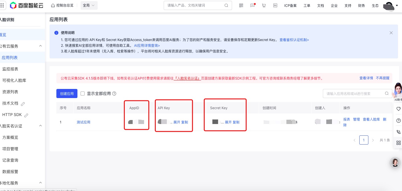 API参数信息页面示例图